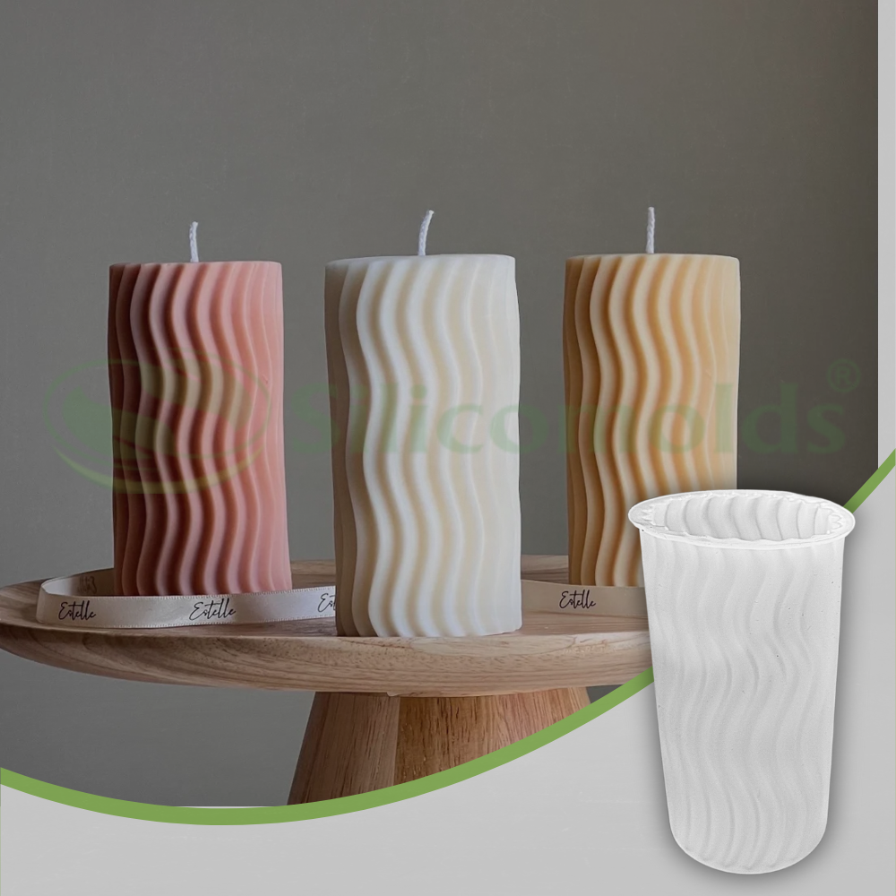 SILICOMOLDS-Vertical cylindrical Candle Mold-CM023